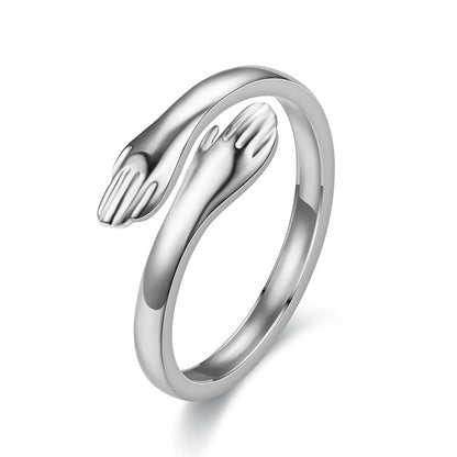 Der Ring, der eine liebevolle Umarmung symbolisiert