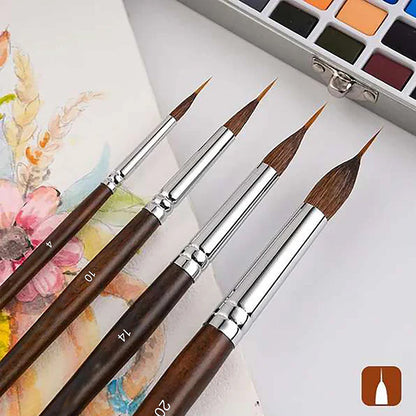 Fuumuui Professional Sable Pinsel mit verlängerten Spitzen