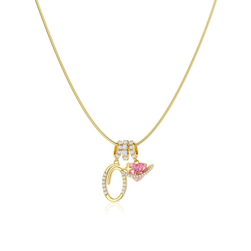 💖Letzter Tag 50 % Rabatt✨3-lagige Anhänger-Halsketten mit Initialen A-Z