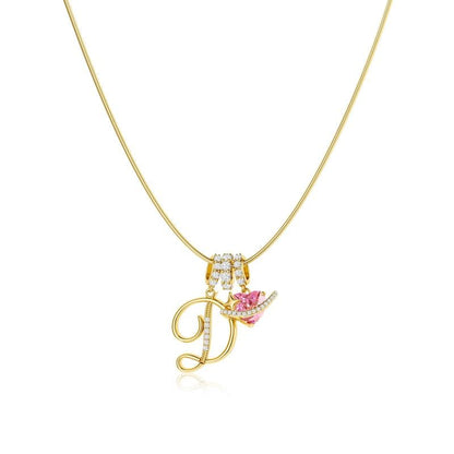 💖Letzter Tag 50 % Rabatt✨3-lagige Anhänger-Halsketten mit Initialen A-Z