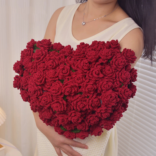 Fertige gehäkelte Blumenstrauß-Decke, Weihnachtsgeschenk, handgestrickte Rosenblumen-Überwurfdecke, lustiges und praktisches Wichtelgeschenk für Erwachsene, Jugendliche und Kinder