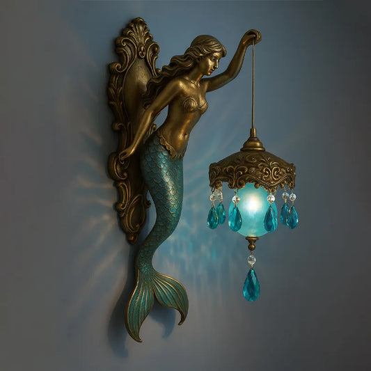 Wandlampe In Form Einer Meerjungfrau