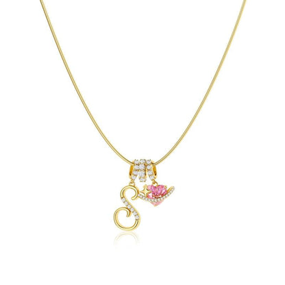 💖Letzter Tag 50 % Rabatt✨3-lagige Anhänger-Halsketten mit Initialen A-Z