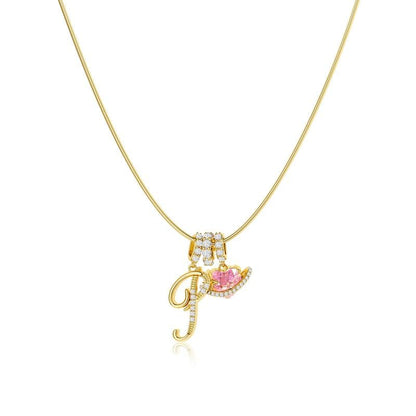 💖Letzter Tag 50 % Rabatt✨3-lagige Anhänger-Halsketten mit Initialen A-Z