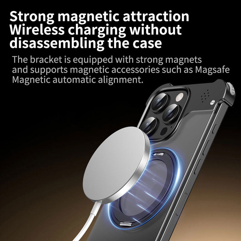 Magnetisk metallhållare Transparent mobilskal