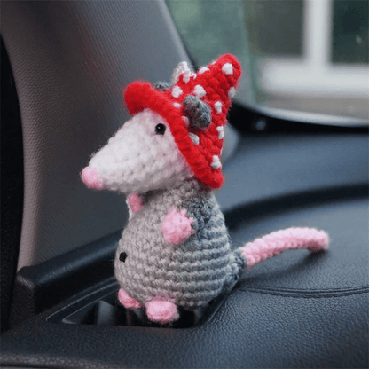 🔥 LETZTER TAG 49 % RABATT – Possum-Autoanhänger (100 % handgestrickt