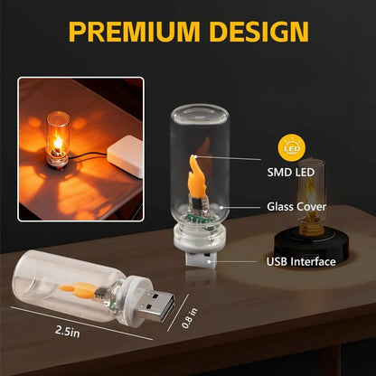 🔥USB-Lampe mit realistischer Flamme