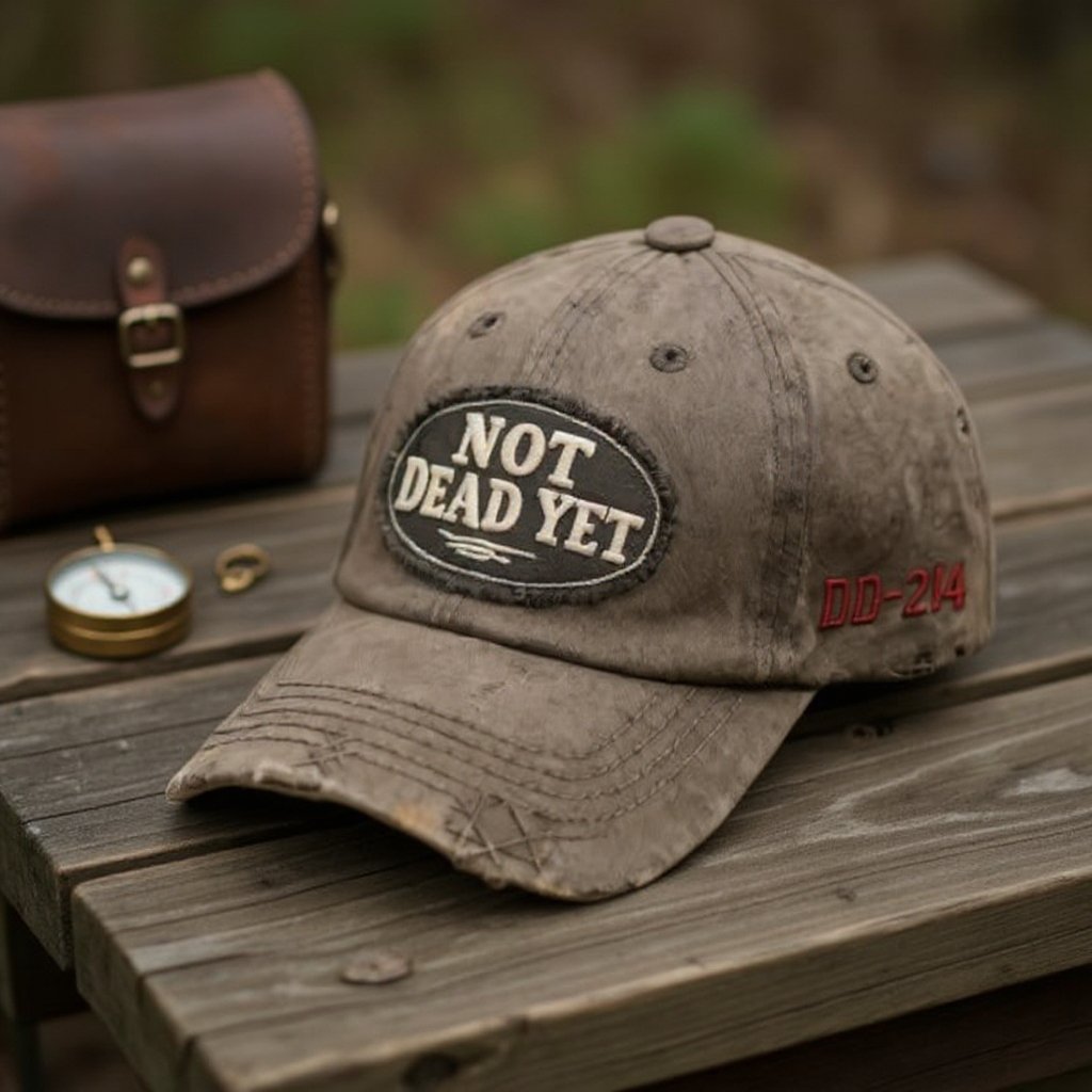 NOT DEAD YET – Vintage gewaschene Baseballkapp
