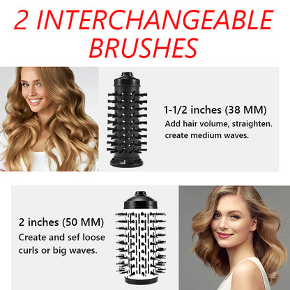 3-in-1-Heißluftstyler und rotierender Haartrockner für trockenes Haar, lockiges Haar, glattes Haar