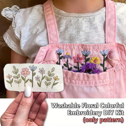 🌸Blumenlinien Entworfene Blumenbordürenmuster Stickmuster – Stick & Stitch für Anfänge