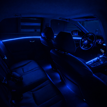 Wahnsinniges Car-Glow-Upgrade 🚗💡 USB-betriebene Ambient-Lichtfasern, die das Fahren bei Nacht in ein ganz neues Erlebnis verwandeln