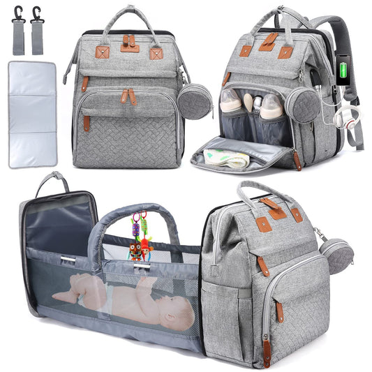 Wickeltaschen-Rucksack mit Wickelstation
