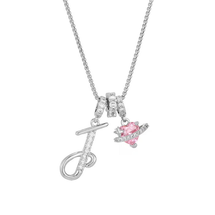 💖Letzter Tag 50 % Rabatt✨3-lagige Anhänger-Halsketten mit Initialen A-Z