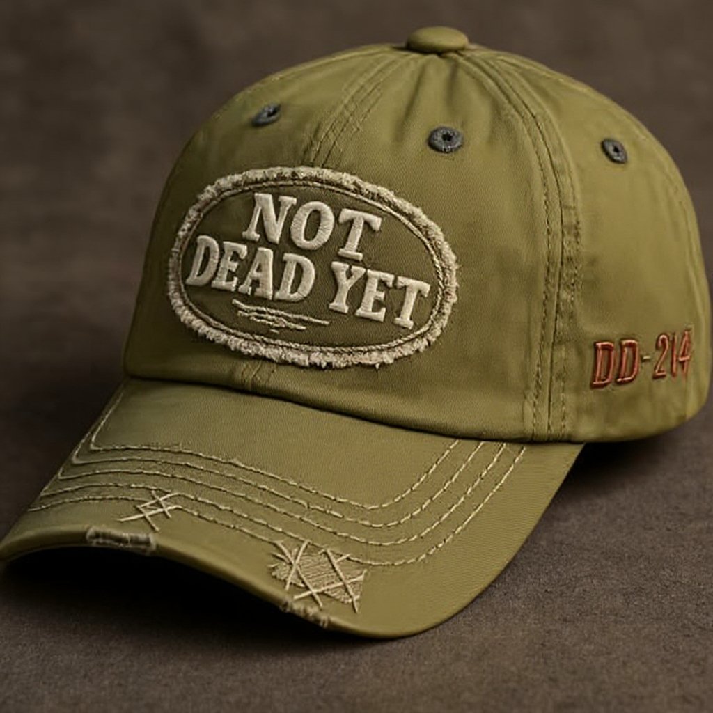 NOT DEAD YET – Vintage gewaschene Baseballkapp