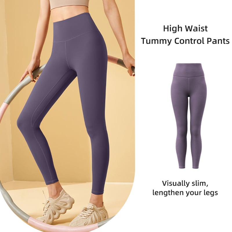 🎁Letzter Tag: 49 % Rabatt!🔥Hochgeschnittene Leggings mit Bauchkontrolle und Figurformung für Workouts