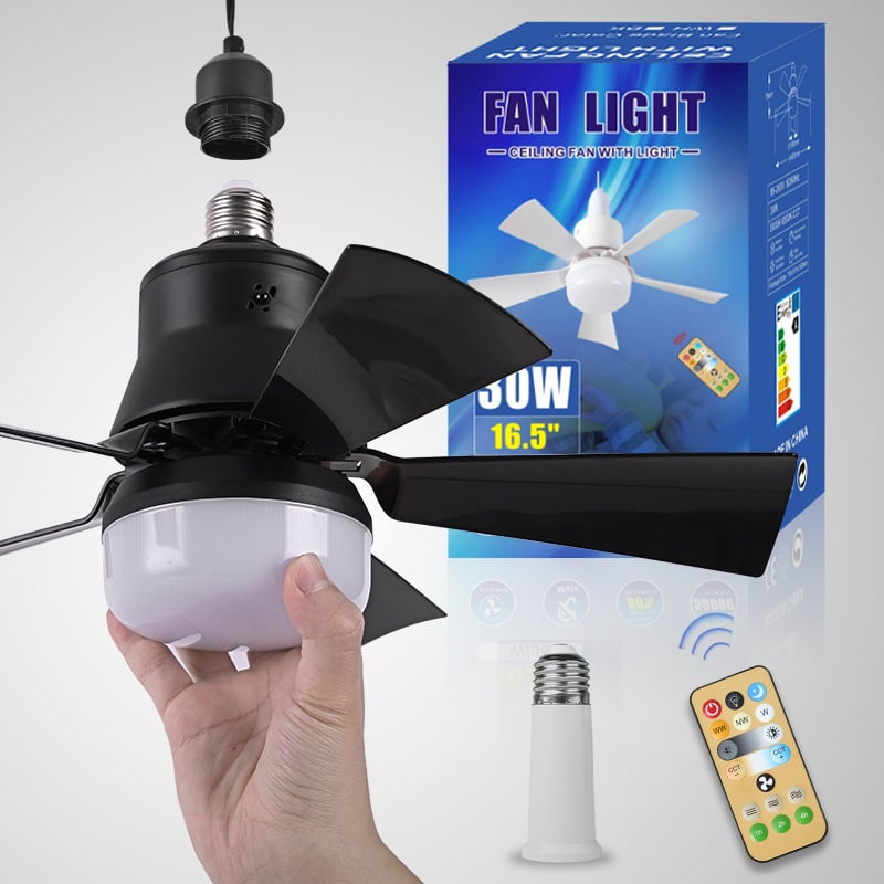 ⏳SOMMER-SCHLUSSVERKAUF 60 % RABATT🔥40-W-LED-Deckenventilator mit Beleuchtung – 20,5 Zoll, extrem leise, mit Fernbedienung 🎯 | E27 + KOSTENLOSER B22-Adapter 🔌 | Für Schlafzimmer 😴, Küche 👩‍🍳 und Garage 🛠️