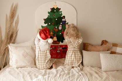 🎅Filz Adventskalender Weihnachtsbaum Patchwork Weihnachtskalender🎁