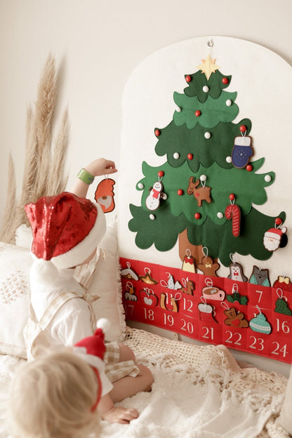 🎅Filz Adventskalender Weihnachtsbaum Patchwork Weihnachtskalender🎁