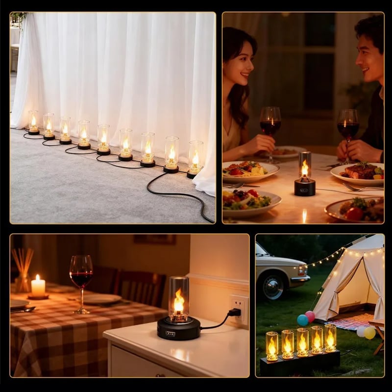 🔥USB-Lampe mit realistischer Flamme