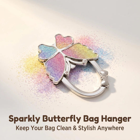 Butterfly Faltbarer Handtaschenhaken – Stilvoller, tragbarer, rutschfester Taschenhaken