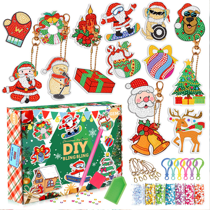 Design Weihnachts-Diamant-Malerei-Aufkleber-Set