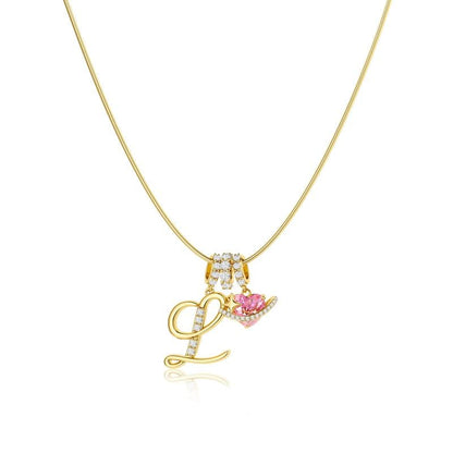 💖Letzter Tag 50 % Rabatt✨3-lagige Anhänger-Halsketten mit Initialen A-Z