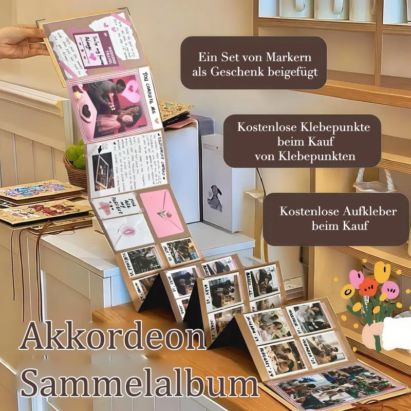 ✨Der Erinnerungsbewahrer: 230 cm Faltbares Scrapbook-Album 📚