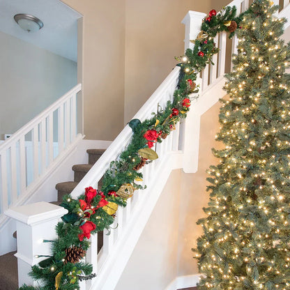 Sichere und stilvolle Girlandenbinder für Weihnachtsgeländer