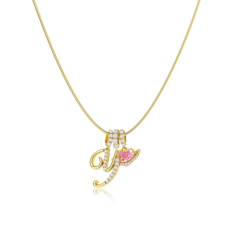 💖Letzter Tag 50 % Rabatt✨3-lagige Anhänger-Halsketten mit Initialen A-Z