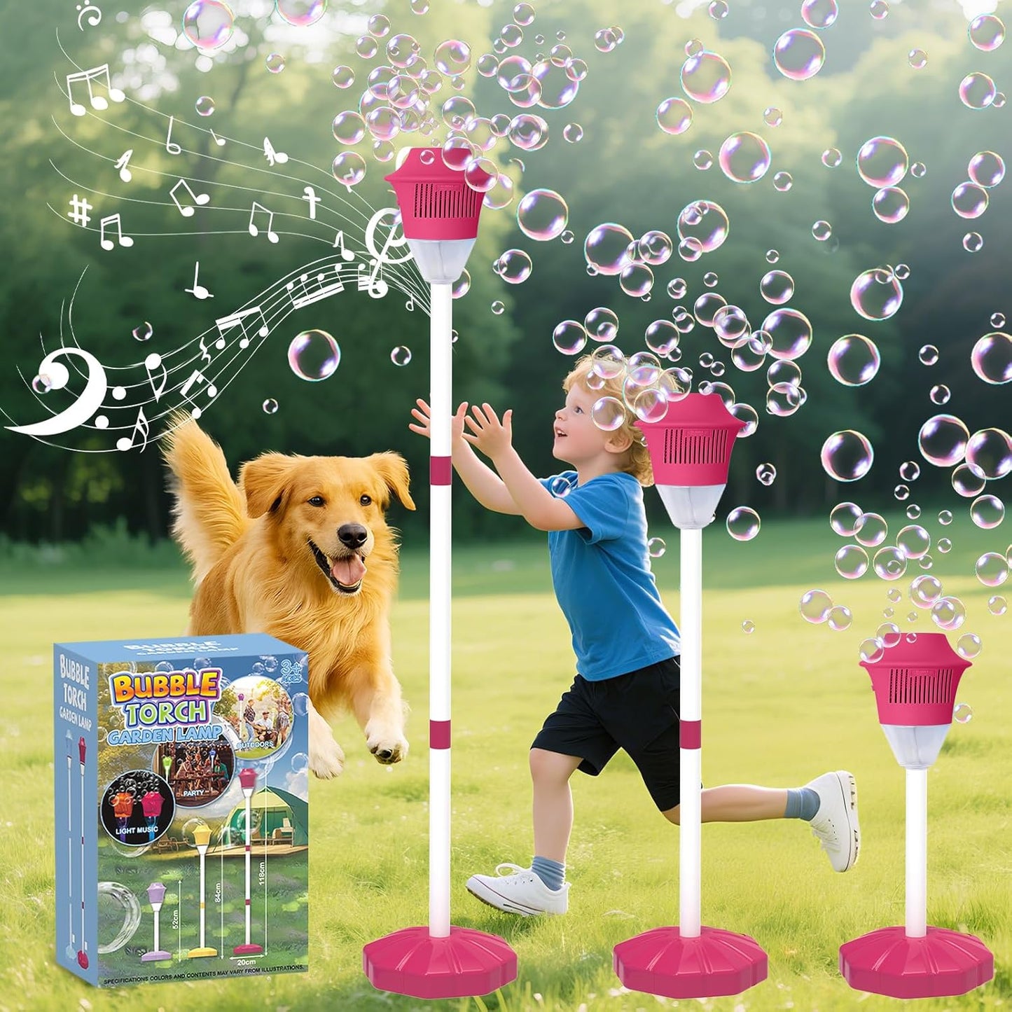 🏆 Nr. 1 der Bestseller – 🫧 Automatischer Stand-Seifenblasenmacher – Zaubern Sie in Sekundenschnelle einen magischen Seifenblasenregen herbei✨