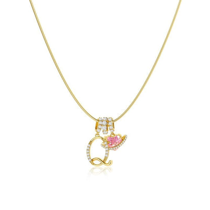 💖Letzter Tag 50 % Rabatt✨3-lagige Anhänger-Halsketten mit Initialen A-Z