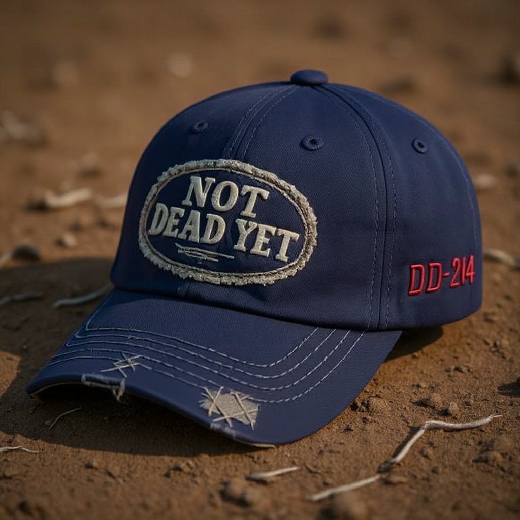 NOT DEAD YET – Vintage gewaschene Baseballkapp