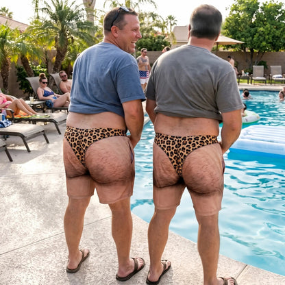 Die „Cheeky Commando“-Spaß-Badehose – sorgt garantiert für staunende Blicke!