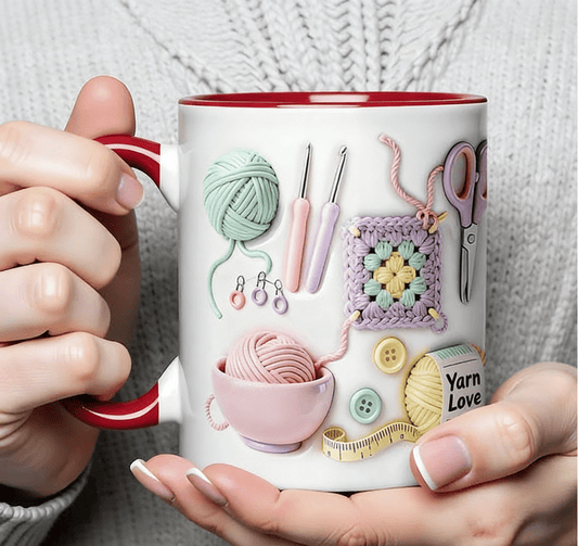 💥Letzter Tag mit 50 % Rabatt!!🏆Blitzverkauf⚡ Über 50.000 verkauft! Fast ausverkauft💥„Yarn Love“-Tasse, ein Geschenk für Handarbeitsbegeisterte und kreative Köpfe