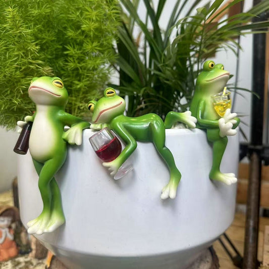 Kletternde Froschdekorationen