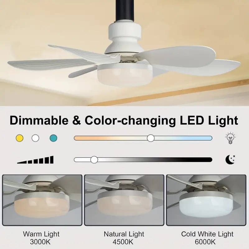 ⏳SOMMER-SCHLUSSVERKAUF 60 % RABATT🔥40-W-LED-Deckenventilator mit Beleuchtung – 20,5 Zoll, extrem leise, mit Fernbedienung 🎯 | E27 + KOSTENLOSER B22-Adapter 🔌 | Für Schlafzimmer 😴, Küche 👩‍🍳 und Garage 🛠️