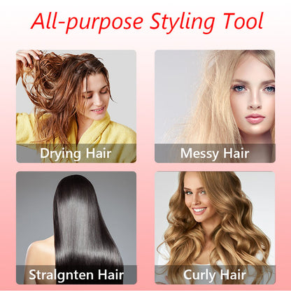 3-in-1-Heißluftstyler und rotierender Haartrockner für trockenes Haar, lockiges Haar, glattes Haar