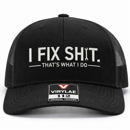 🛠️ LAST CHANCE: 49 % RABATT – „I Fix Shit“-Trucker-Cap – Lustige Mechaniker- & Handwerker-Kappe
