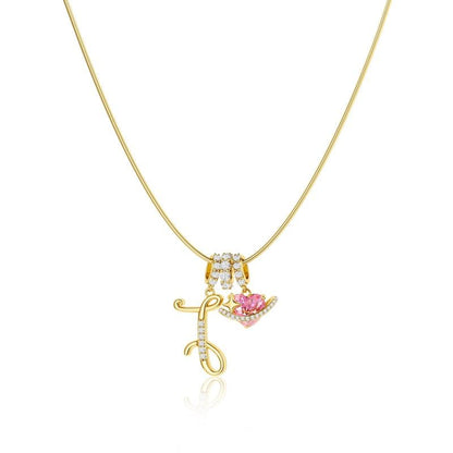 💖Letzter Tag 50 % Rabatt✨3-lagige Anhänger-Halsketten mit Initialen A-Z
