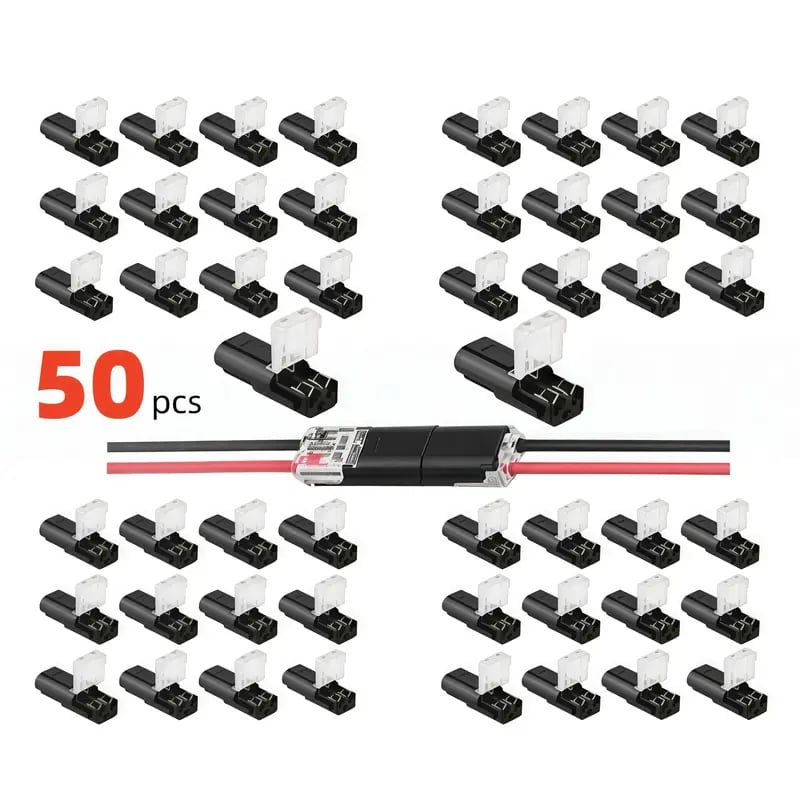 Doppeldraht-Steckverbinder Led-Lichtleisten-Steckverbinder 2 Pi