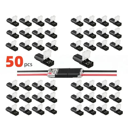 Doppeldraht-Steckverbinder Led-Lichtleisten-Steckverbinder 2 Pi