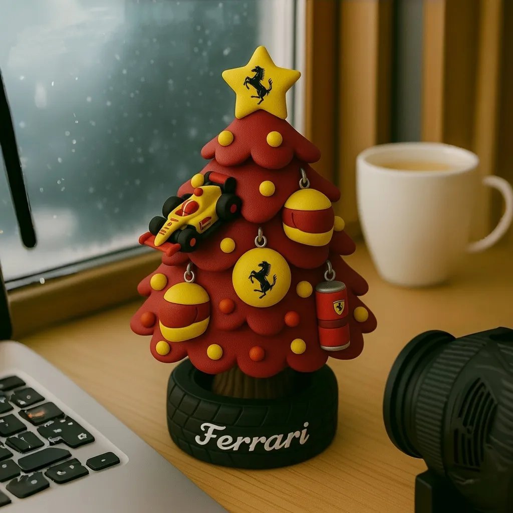 🎄🏎️ Mini-Weihnachtsbaum im F1-Team-Design