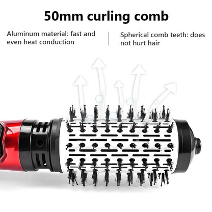3-in-1-Heißluftstyler und rotierender Haartrockner für trockenes Haar, lockiges Haar, glattes Haar