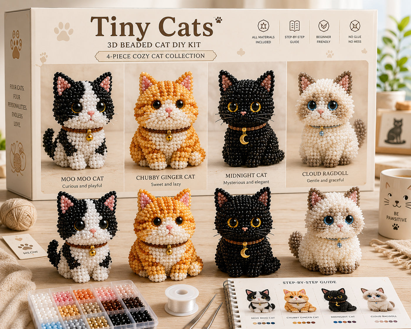3D-Perlen-DIY-Kollektion: Tiere & Fabelwesen