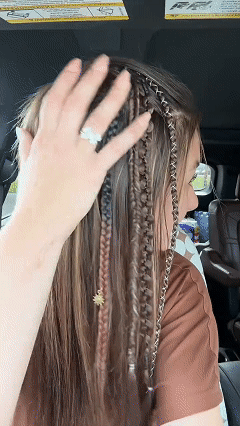 🔥🆕 2026 Boho-Dreadlock-Clip-In-Haarverlängerungen 🌿 – 20" geflochtenes Haar mit Perlen und Anhängern