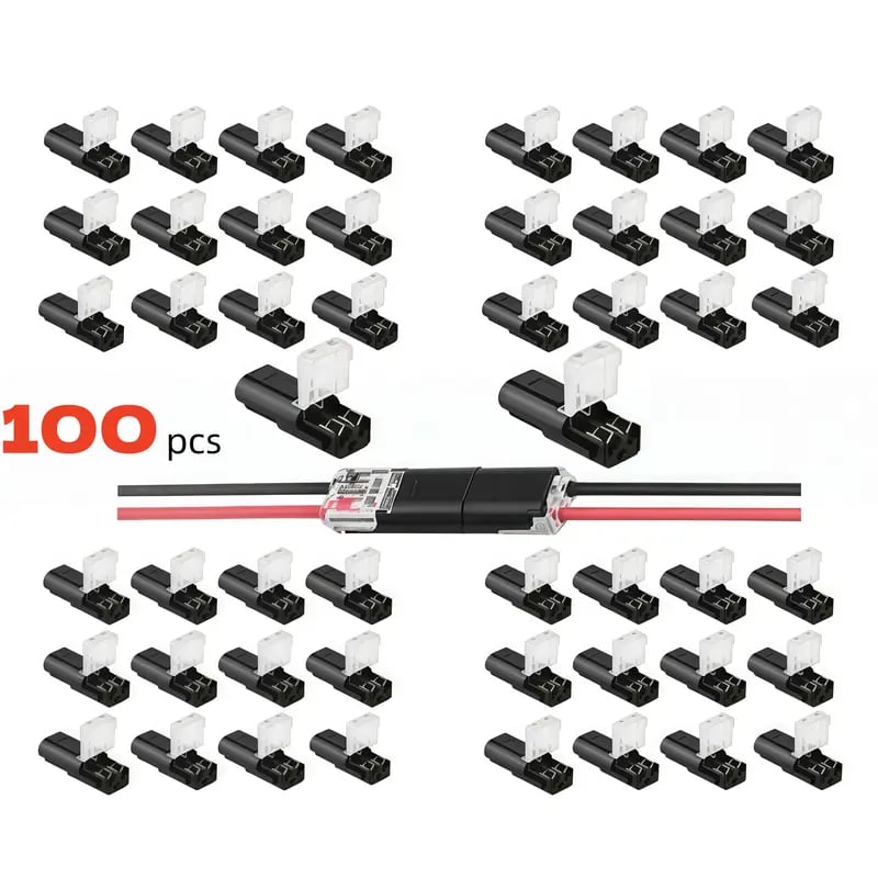 Doppeldraht-Steckverbinder Led-Lichtleisten-Steckverbinder 2 Pi