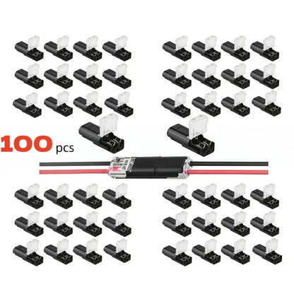 Doppeldraht-Steckverbinder Led-Lichtleisten-Steckverbinder 2 Pi