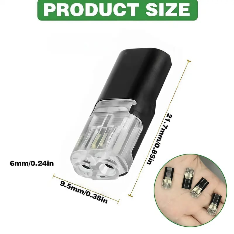 Doppeldraht-Steckverbinder Led-Lichtleisten-Steckverbinder 2 Pi