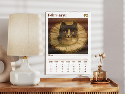 Wandkalender „Seltsame Katzen in der Renaissance 2026“