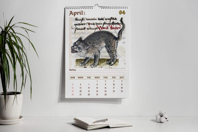 Wandkalender „Seltsame Katzen in der Renaissance 2026“